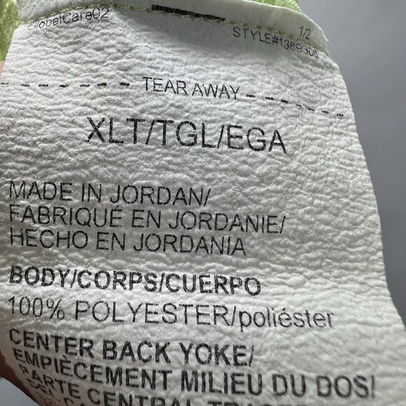 Under Armour Fitted Short Sleeve Button Down Fishing Shirt Mens XLT Green Vented - Picture 9 of 12